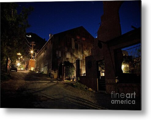 Venus Metal Print featuring the photograph Venus setting in Jerome Az by Ron Chilston
