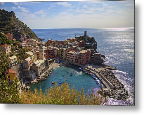 Vernazza Metal Print featuring the photograph Vernazza by Spencer Baugh
