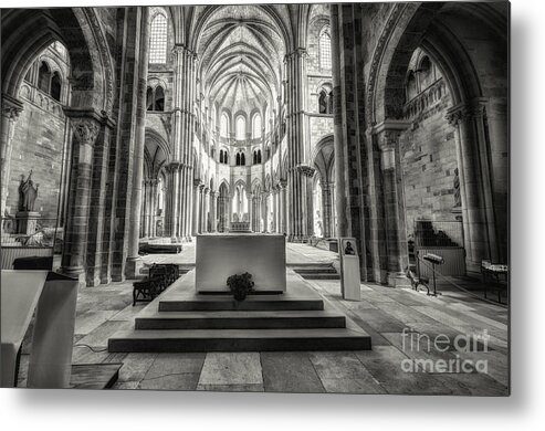 Vezelay Metal Print featuring the photograph Vezelay Basilica France by Jack Torcello
