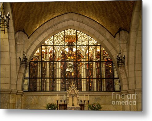Christian Art Metal Print featuring the photograph Via Dolorosa 2nd Station by Adriana Zoon