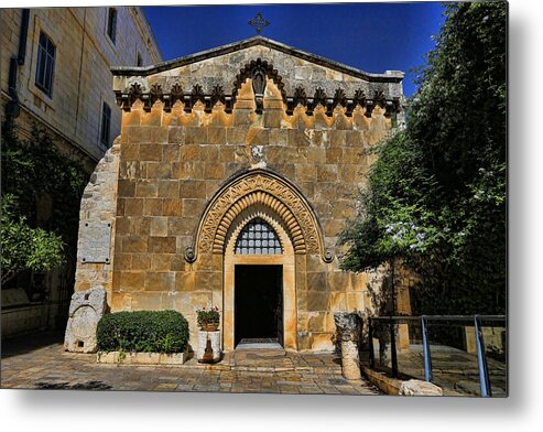Jerusalem Metal Print featuring the photograph Via Dolorosa - Church of the Flagellation by Stephen Stookey