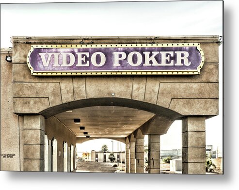 Sharon Popek Metal Print featuring the photograph Video Poker by Sharon Popek