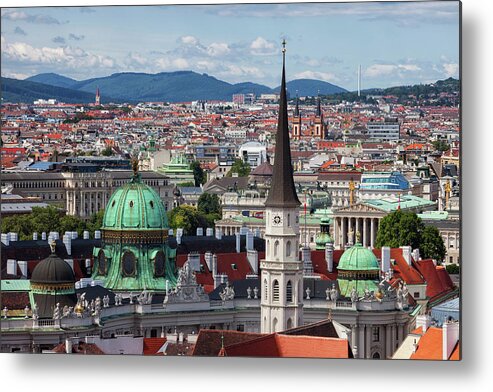 Vienna Metal Print featuring the photograph Vienna Capital City of Austria Cityscape by Artur Bogacki