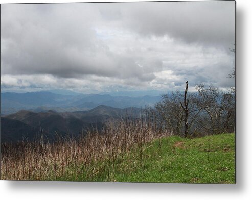 Nantahala National Forest Metal Print featuring the photograph View from Silers Bald 2015e by Cathy Lindsey