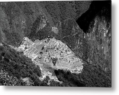 Machu Picchu Metal Print featuring the photograph View Of Machu Picchu From The Inca Trail by Aidan Moran