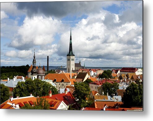 Olav Metal Print featuring the photograph View of St Olav's Church by Fabrizio Troiani