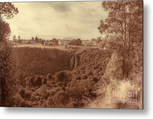 Tasmania Metal Print featuring the photograph Vintage fine art landscape. Tasmania country towns by Jorgo Photography