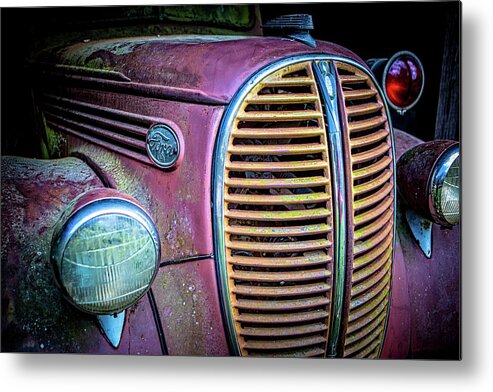 Vehicle Metal Print featuring the photograph Vintage Ford Firetruck by Rod Kaye