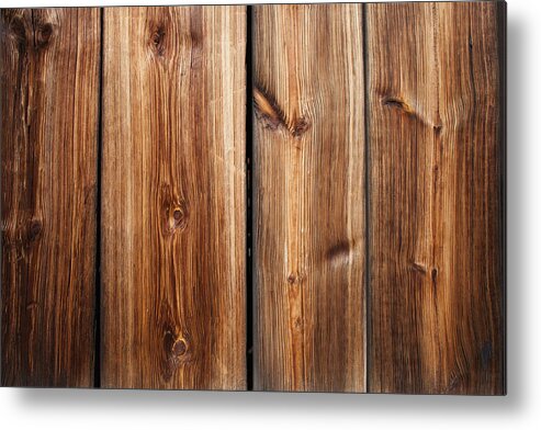 Plank Metal Print featuring the photograph Vintage Wood Planks by Artur Bogacki