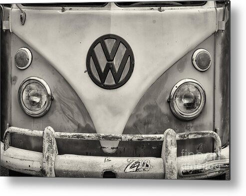 Vw Metal Print featuring the photograph Volkswagen Bus by Dennis Hedberg