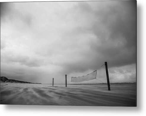 Volleyball Metal Print featuring the photograph Volley Ball by Liesbeth Van Der Werf