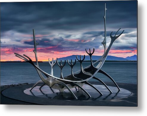 Iceland Metal Print featuring the photograph Voyage of the Sun by Randy Lemoine