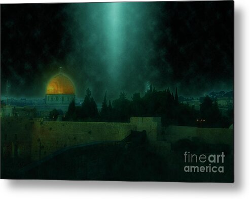 Jerusalem Metal Print featuring the photograph Wailing Wall, Jerusalem 1 by Humorous Quotes