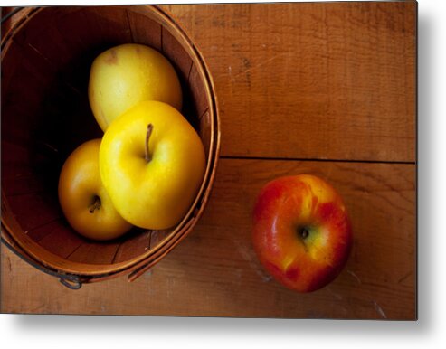 Apples Metal Print featuring the photograph Waiting by Toni Hopper