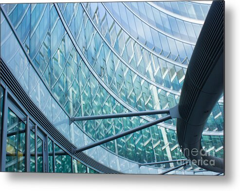 Background Metal Print featuring the photograph Wall of Glass by Anastasy Yarmolovich