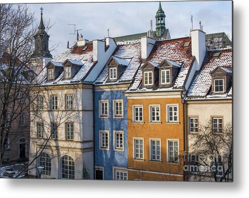 Architecture Metal Print featuring the photograph Warsaw, Poland by Juli Scalzi