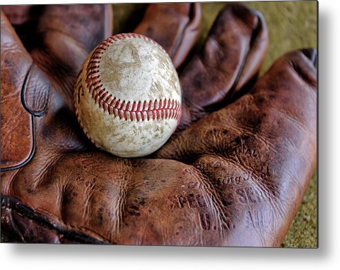 2016 Metal Print featuring the photograph Wartime Baseball by Chris Buff