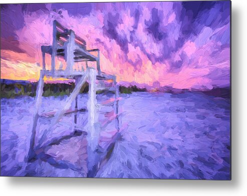 Beach Metal Print featuring the photograph Watching Long Island by JC Findley