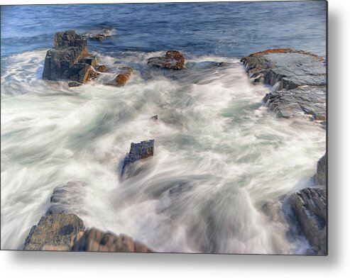 Water And Rocks Metal Print featuring the photograph Water and Rocks by Raymond Salani III
