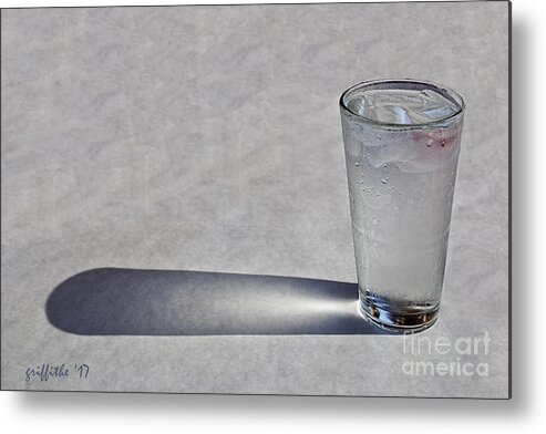 Glass Metal Print featuring the photograph Water Glass by Tom Griffithe