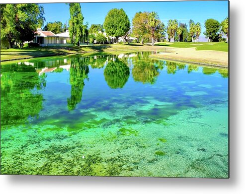 Golf Courses Metal Print featuring the photograph Water Hazard by Kirsten Giving