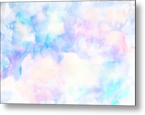 Abstract Metal Print featuring the photograph Watercolor Background by Serena King