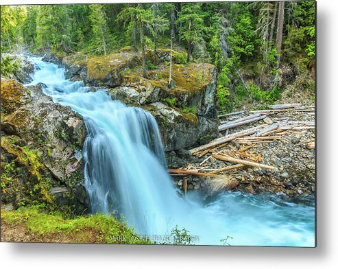 Waterfall Metal Print featuring the photograph Waterfall at Rainier by Mark Joseph