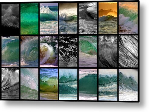 Landscape Metal Print featuring the photograph Wave Chart by Brad Scott