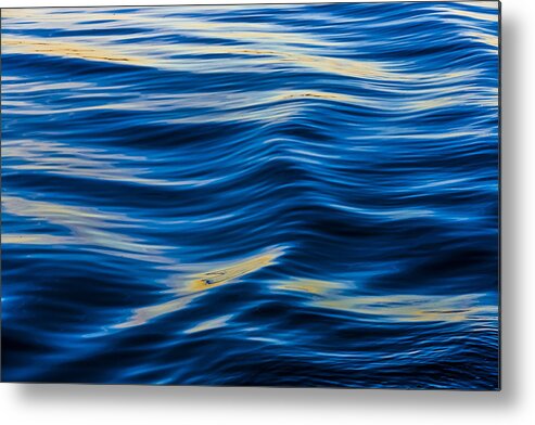 Water Metal Print featuring the photograph Waves by Elmer Jensen