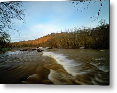 Foster Fall Metal Print featuring the photograph Wavy River by Michael Scott