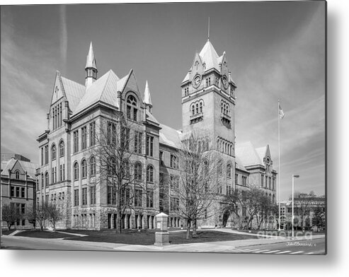 Detroit Metal Print featuring the photograph Wayne State University Old Main by University Icons