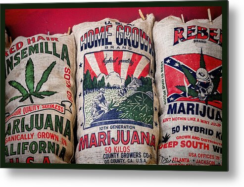 Marijuana Metal Print featuring the photograph Welcome to Colorado by Peggy Dietz