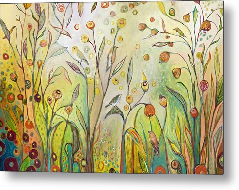 Garden Metal Print featuring the painting Welcome to My Garden by Jennifer Lommers
