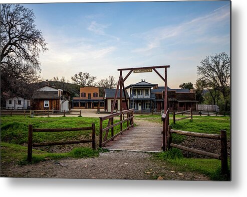 Paramount Ranch Metal Print featuring the photograph Welcome To Paramount by Gene Parks