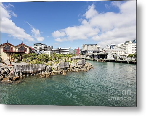 Capital Cities Metal Print featuring the photograph Wellington waterfront by Didier Marti