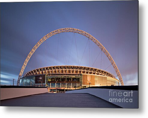  Wembley Metal Print featuring the photograph Wembley Stadium by David Bleeker