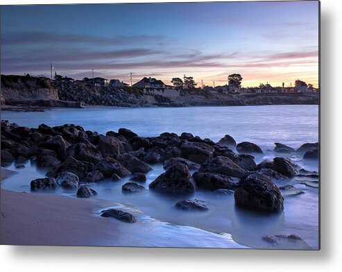 West Cliff Metal Print featuring the photograph West Cliff Santa Cruz Sunrise by Morgan Wright