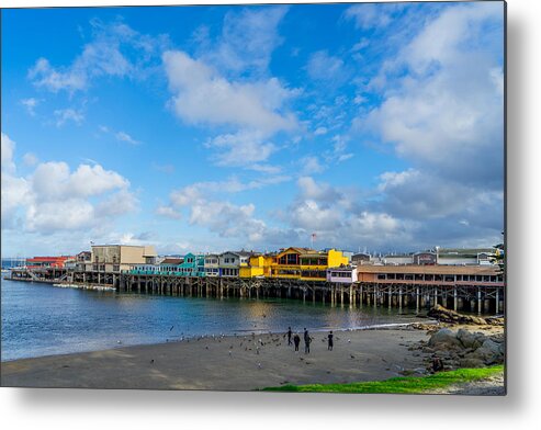 Monterey Metal Print featuring the photograph Wharf and Beach by Derek Dean