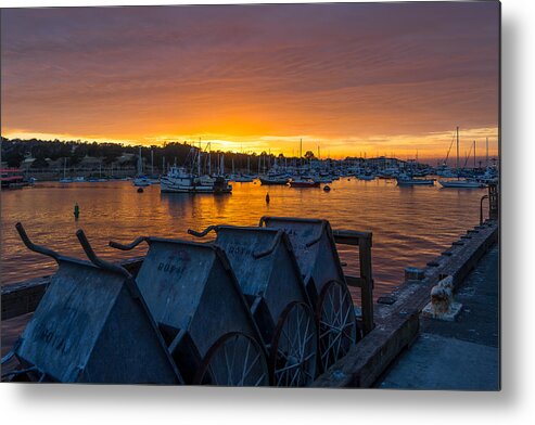 Monterey Metal Print featuring the photograph Wharf Sunset by Derek Dean