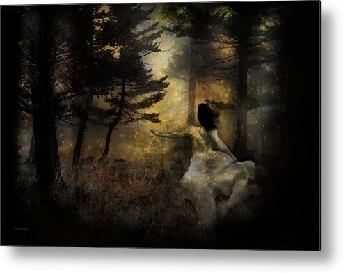 Forest Metal Print featuring the photograph When The Forest Calls by Theresa Tahara