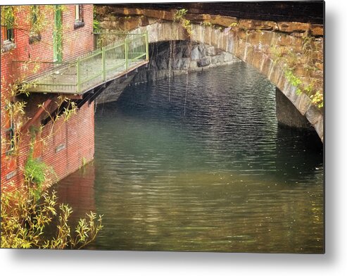 Whetstone Brook Metal Print featuring the photograph Whetstone Bridge by Tom Singleton