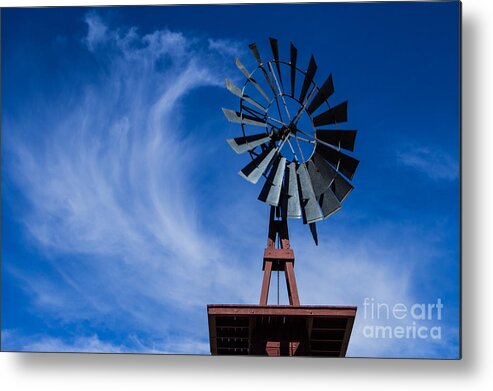 Clouds Metal Print featuring the photograph Whipping Up The Clouds by Steven Parker