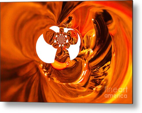 Abstract Metal Print featuring the photograph Whirls abstract by Jeff Swan