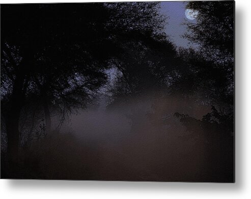 Forest Metal Print featuring the digital art Whispering Mist by Manjot Singh Sachdeva