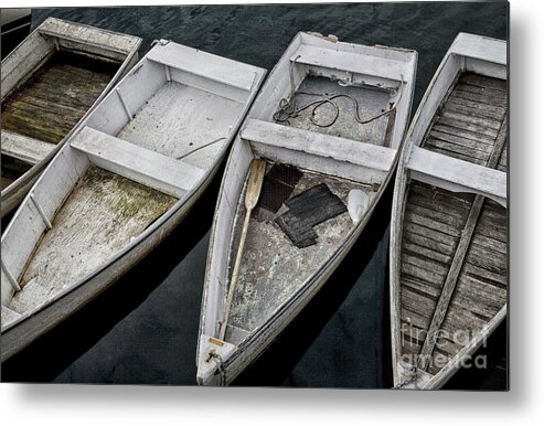 Boats Metal Print featuring the photograph White Boats by Timothy Johnson