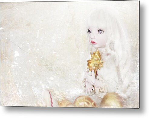 Miradolls Metal Print featuring the photograph White Miradoll by Heike Hultsch