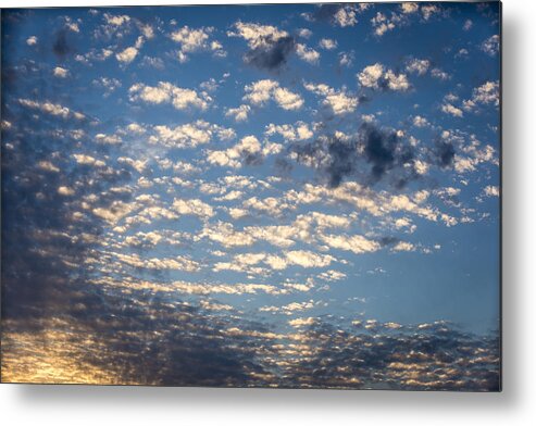 Blue Sky Metal Print featuring the photograph Wild Blue Sunset by Anthony Baatz