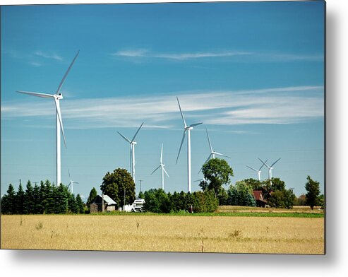 Wind Turbines Metal Print featuring the photograph Wind Turbines by Rich S