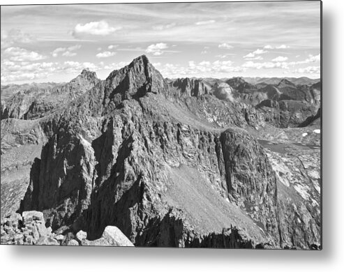 Windom Metal Print featuring the photograph Windom and Sunlight Peak from Jupiter Mountain by Aaron Spong