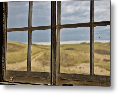 Cape Cod Metal Print featuring the photograph Window Ocean Path by Marisa Geraghty Photography
